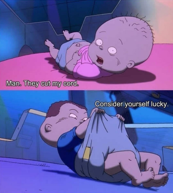 This circumcision joke in The Rugrats Movie:
