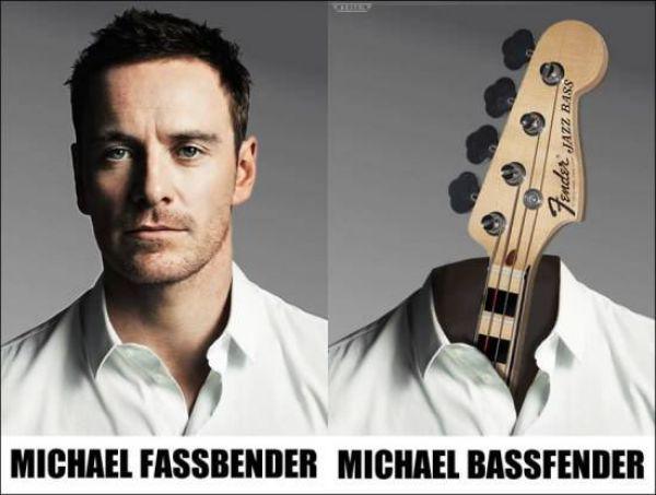 celeb pun michael bassfender - Fender Jazz Bass Michael Fassbender Michael Bassfender