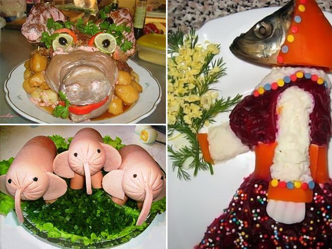 Weird Russian Food Art (14 Pics)