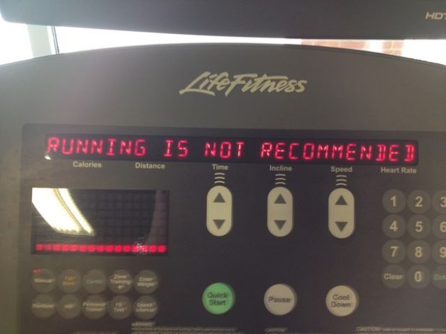 This honest treadmill.