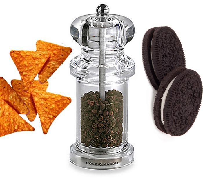 Use your regular pepper grinder for Doritos or Oreos.