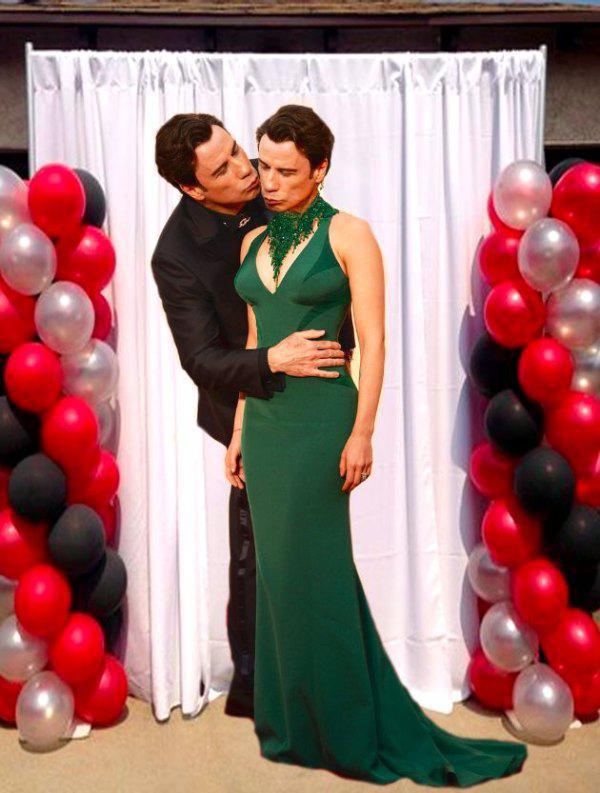 John Travolta's creepy Scarlett Johansson Kiss Is Meme Gold