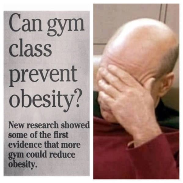 funny research - Can gym class prevent obesity? New research showed some of the first evidence that more gym could reduce obesity.