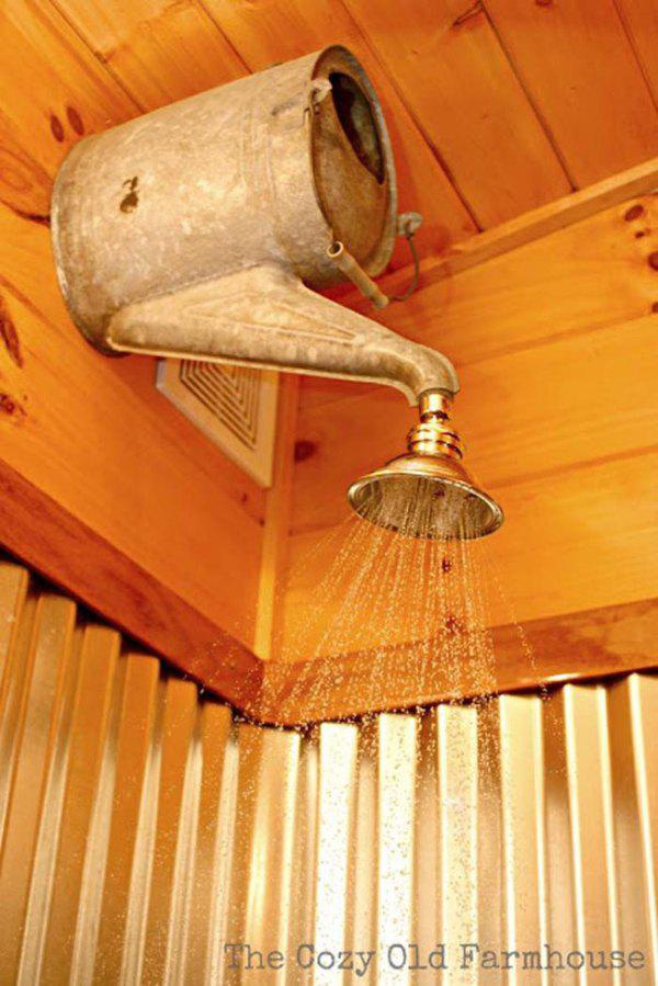watering can shower head - The Cozy Old Farmhouse