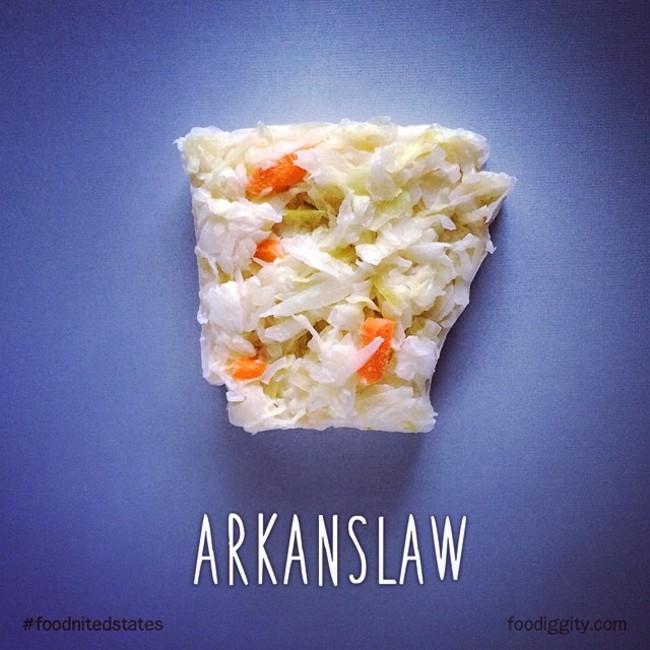 food map states that look like food - Arkanslaw foodiggity.com