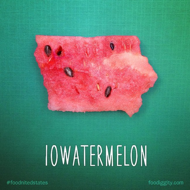 food map us states food puns - Ser To Watermelon foodiggity.com