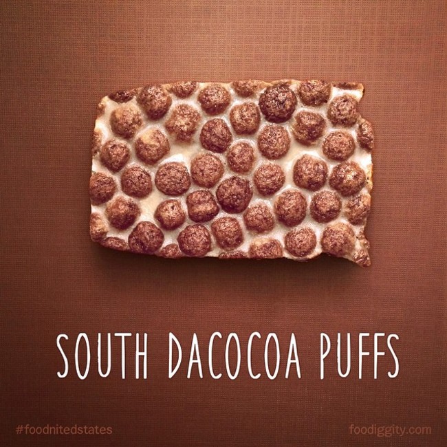 food map states with food names - South Dacocoa Puffs foodiggity.com