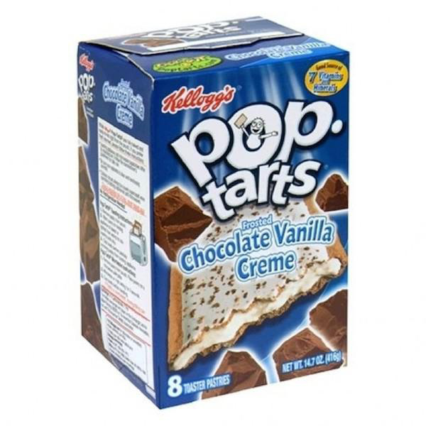 Chocolate Vanilla Creme Pop Tarts
Very few kids out there could turn down a pop tart. It’s a shame that these ones didn’t stick around. Sure they were great when you toasted them, but the secret to unlock their true potential was to stick them in the freezer. It’s all coming back now, isn’t it?
