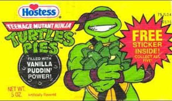 Turtle Pies
It wasn’t so much that these things were delicious. It was more the fact that you were a badass if you pulled one of these puppies out of your lunchbox. Everyone loved the Ninja Turtles.