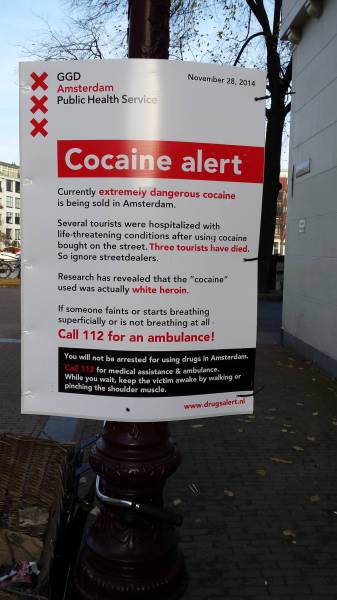 A PSA to tourists about bad drugs in Amsterdam.