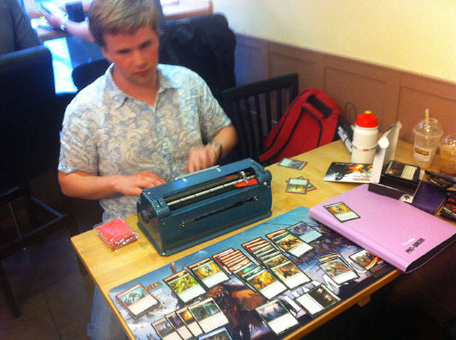 This Is How A Blind Person Plays Magic The Gathering

It started with sorting out his deck before he could type up his sleeves