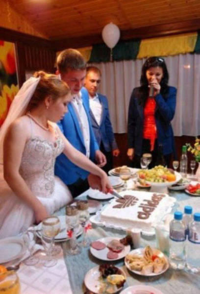 Russian weddings - adidas wedding cake