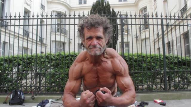 homeless bodybuilder