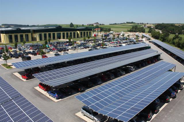 solar panel parking lot
