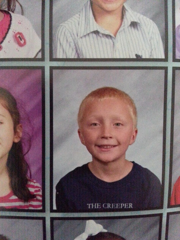 funny school pictures day - D The Creeper