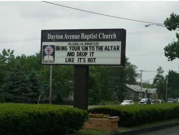 These church signs are funny enough to work