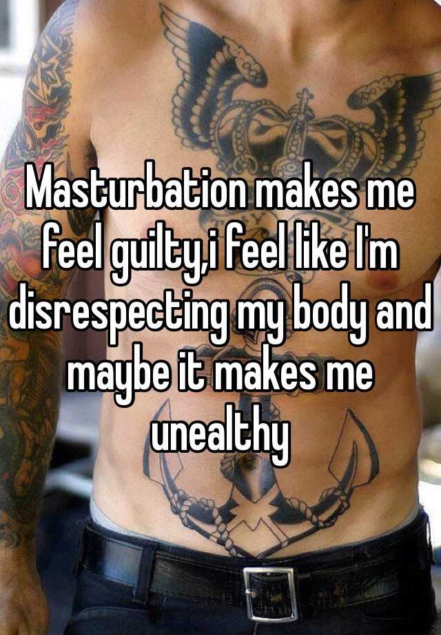 Guilty People That Feel Bad About Masturbation