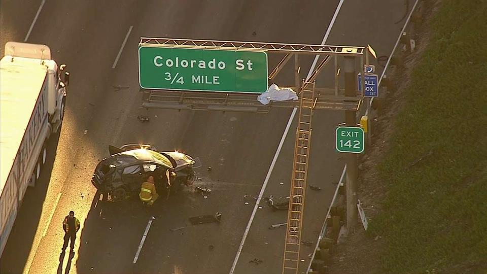 colorado sign accident - Colorado St 34 Mile Exit 142