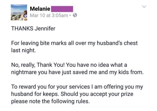 Angry Wife Writes Letter To Her Cheating Husband’s Mistress