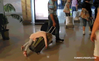 exhausted at airport - Funnycutegifs.Com