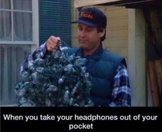 chevy chase christmas vacation - When you take your headphones out of your pocket