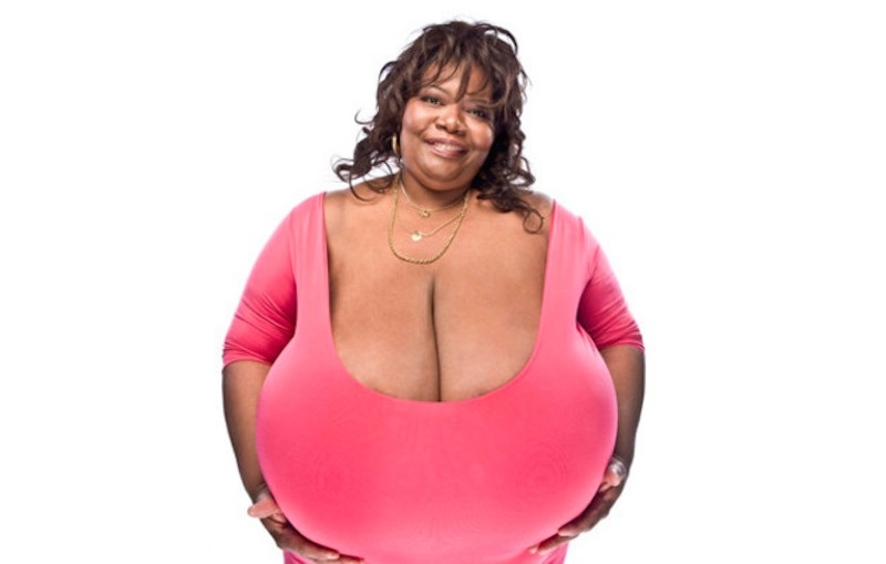 The largest breasts in the world belong to Annie Hawkins-Turna, who has a band measurement of 43 inches, and an all-around chest measurement of 70 inches.
