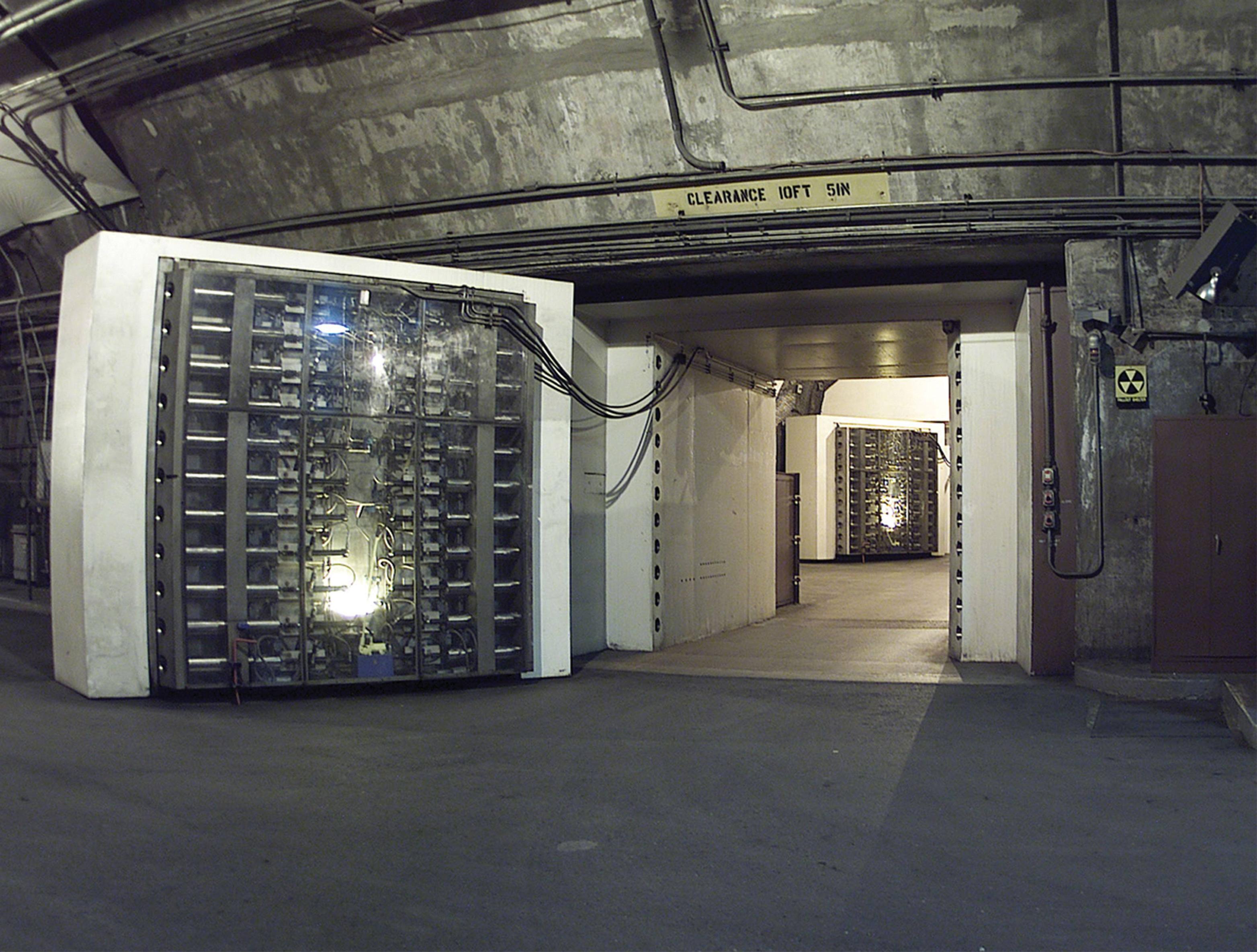 One of the blast doors at the NORAD Cheyenne Mountain complex