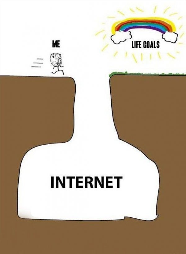 sad life facts - me internet life goals - Life Goals Internet
