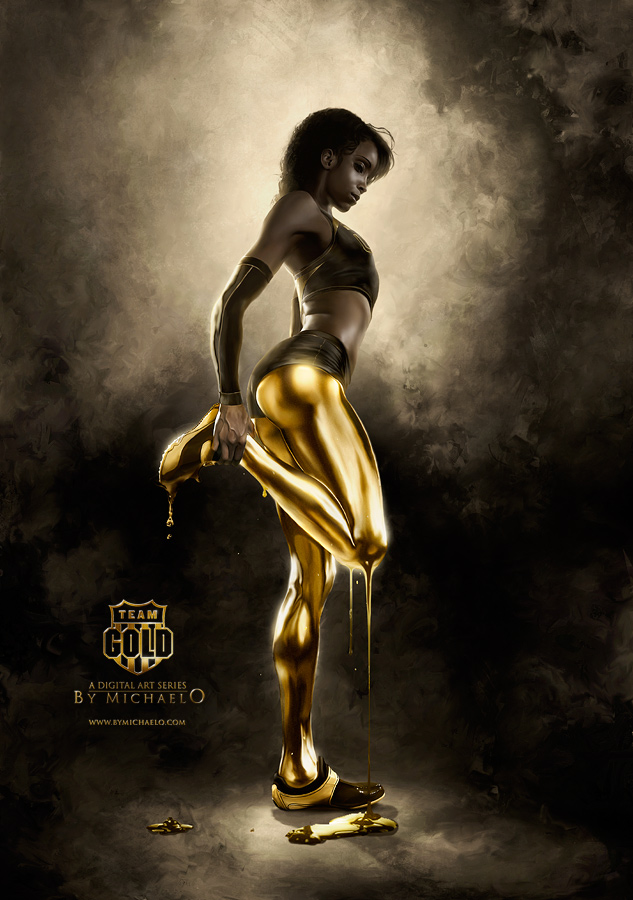 deviant art - Team Gold A Digital Art Series By Michaelo