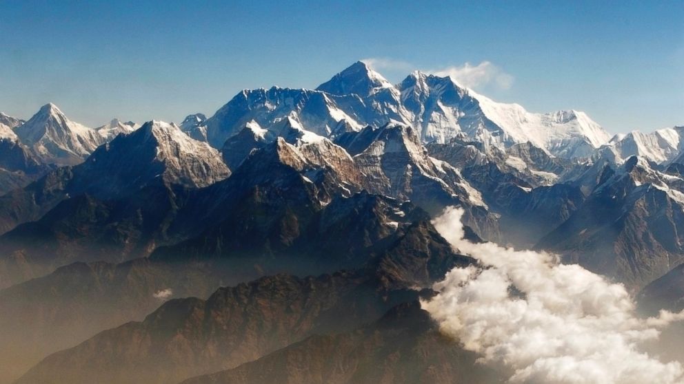 Mount Everest, the highest peak on Earth at 29,029 ft