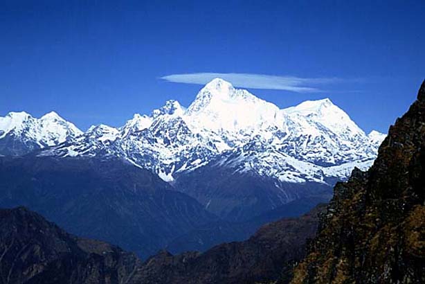 Makalu, the fifth highest peak on Earth at 27,825 ft.