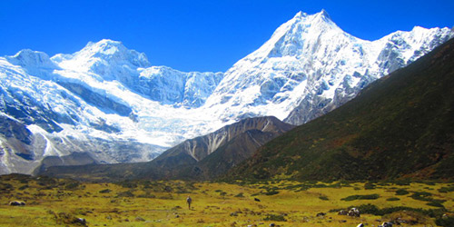 Manaslu, the eighth highest peak on Earth at 26,759 ft.