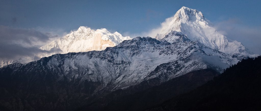 Annapurna 1, the tenth highest peak on Earth at 26,545 ft. One of the most dangerous mountains. it has a 41 percent fatality rate making it statistically the deadliest mountain on Earth.