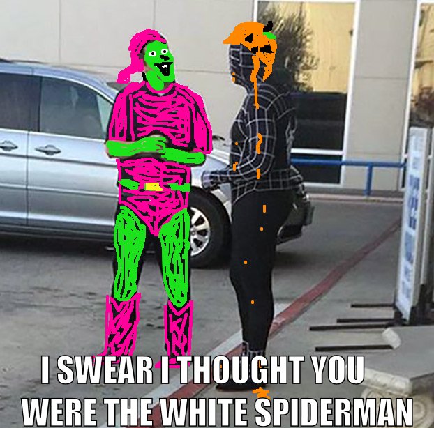 Black Spiderman is not happy