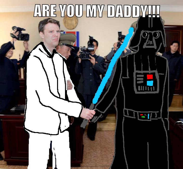 Vader says Luke mom was a HO!!!