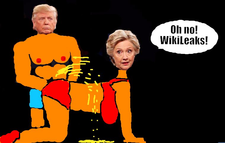 Donald take a GOLDEN opportunity to leak on Hillary.