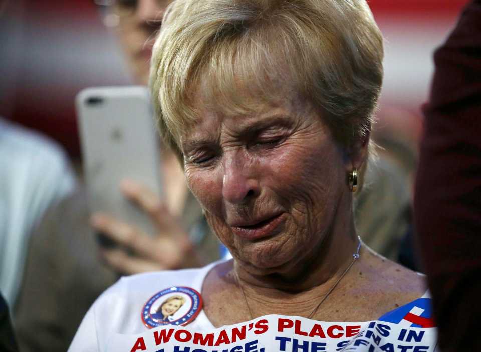 Crying Hillary Supporters