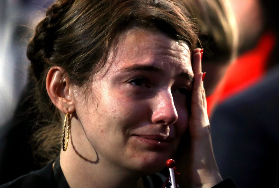 Crying Hillary Supporters