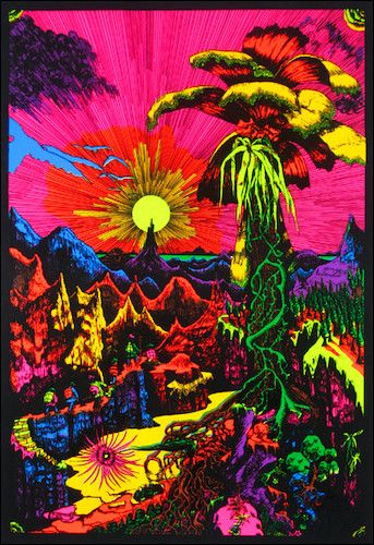 Trippy Blacklight Posters