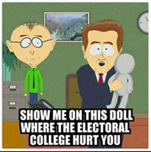 savage meme of south park show me on the doll - Show Me On This Doll Where The Electoral College Hurt You