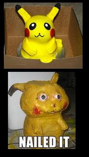 pikachu cake fail - Nailed It