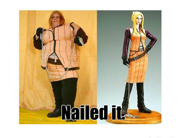 cosplay fails - Nailed it