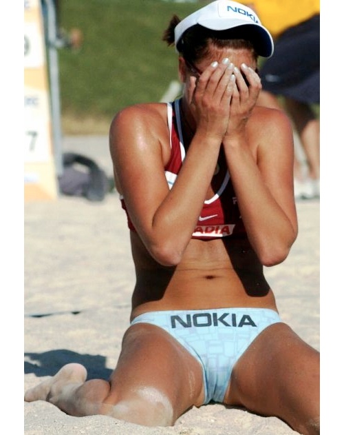 beach volleyball camel toe - Adia Nokia