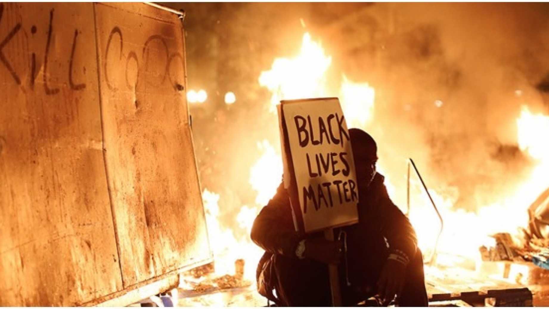 Black Lives Matter burns down their own neighborhood to show how oppressed they are.