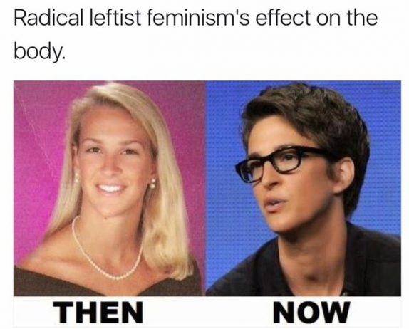feminism before and after - Radical leftist feminism's effect on the body. Then Now