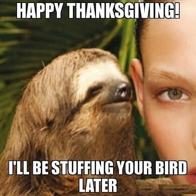 dirty thanksgiving memes - Happy Thanksgiving! I'Ll Be Stuffing Your Bird Later