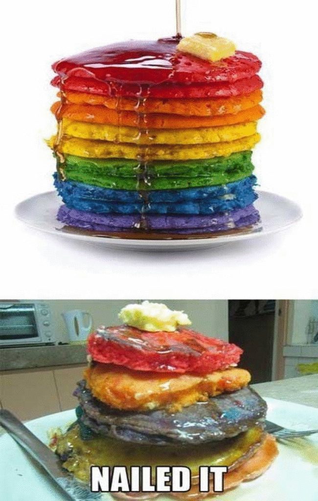 rainbow food - Nailed It