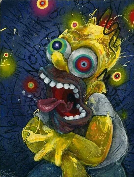 simpsons art