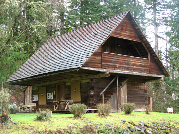 horace baker log cabin