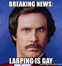 put a question mark on the teleprompter - Breaking News Larping Is Gay meine generator.net